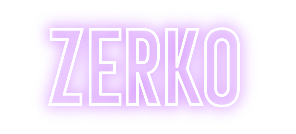 Néon personnalisé: ZERKO