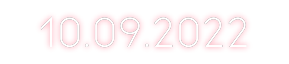 Néon personnalisé: 10.09.2022