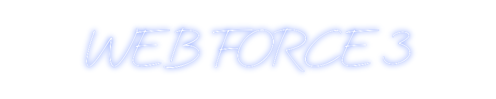 Néon personnalisé: WEB FORCE 3