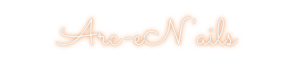 Néon personnalisé: Arc-eN'ails