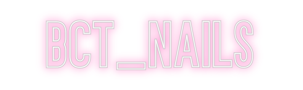 Néon personnalisé: bct_nails
