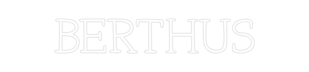 Néon personnalisé: BERTHUS