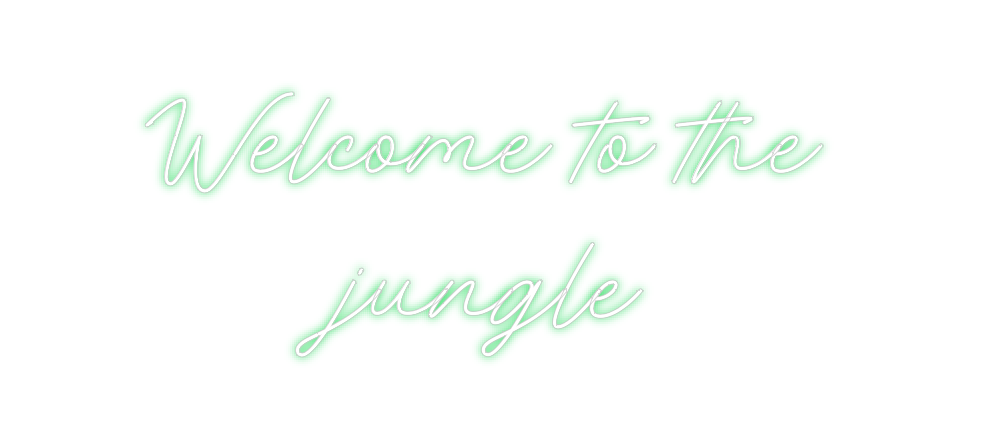 Néon personnalisé: Welcome to th...