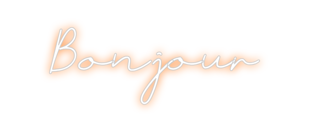 Néon personnalisé: Bonjour
