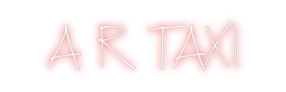 Néon personnalisé: A R TAXI