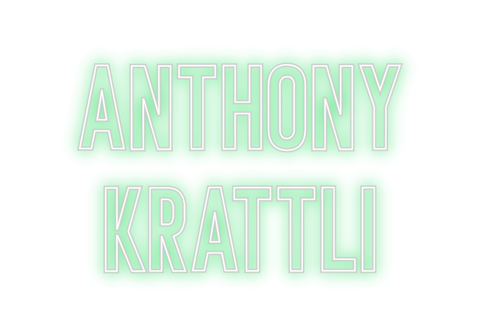 Néon personnalisé: Anthony
KRATTLI