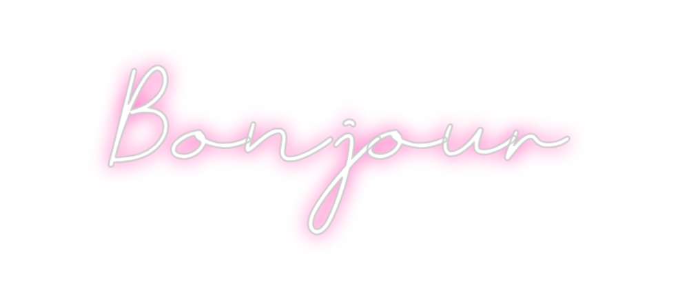 Néon personnalisé: Bonjour