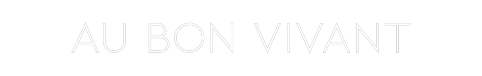 Néon personnalisé: Au bon vivant