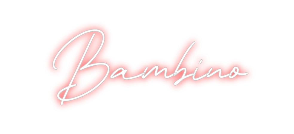 Néon personnalisé: Bambino