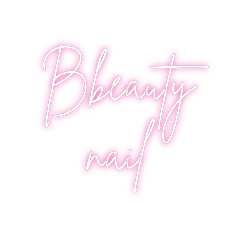 Néon personnalisé: Bbeauty
nail