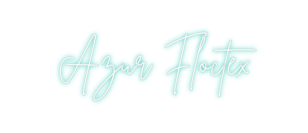 Néon personnalisé: Azur Floctex