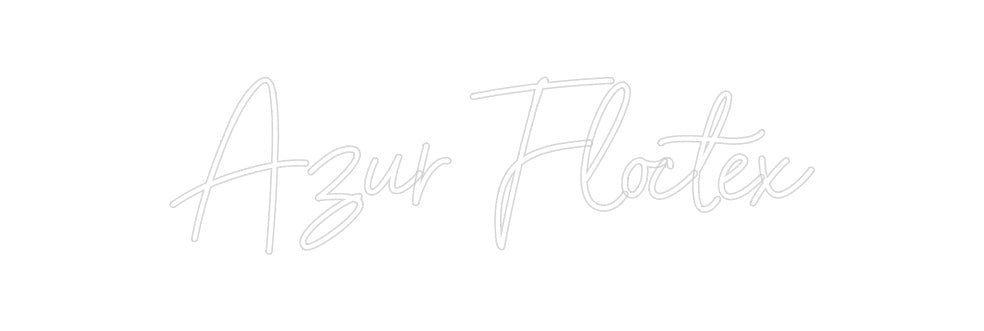 Néon personnalisé: Azur Floctex