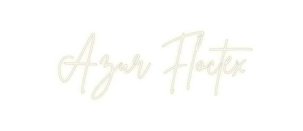 Néon personnalisé: Azur Floctex