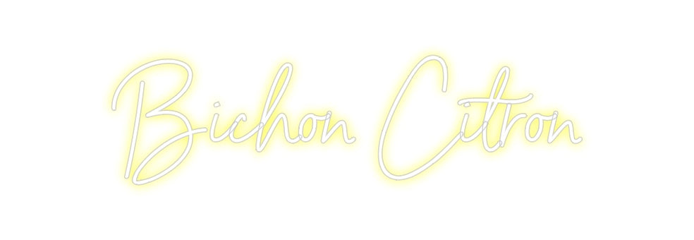 Néon personnalisé: Bichon Citron