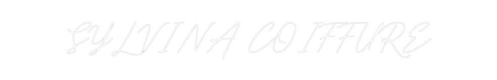 Néon personnalisé: SYLVINA COI...