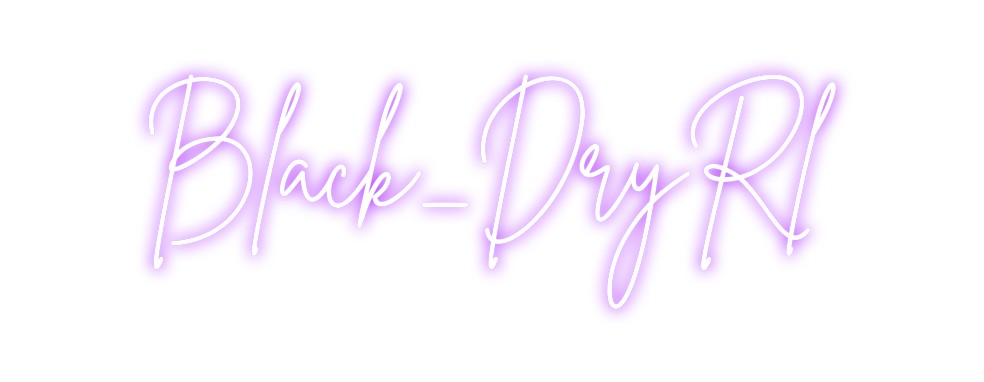 Néon personnalisé: Black_DryRl