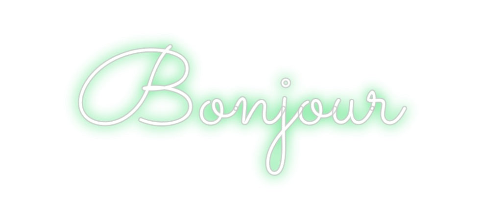 Néon personnalisé: Bonjour