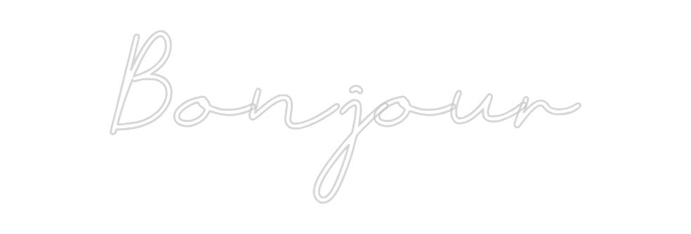 Néon personnalisé: Bonjour