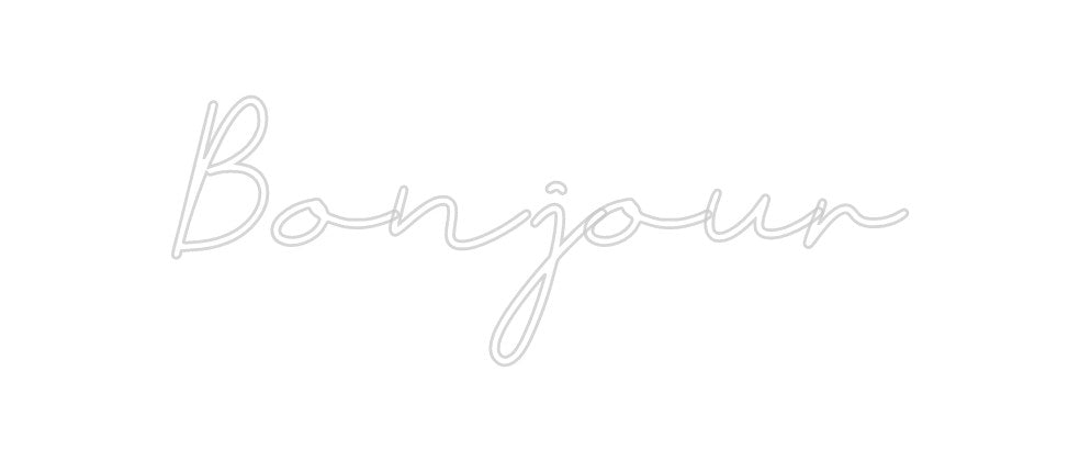 Néon personnalisé: Bonjour