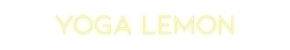 Néon personnalisé: YOGA LEMON