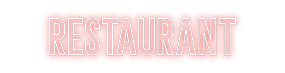 Néon personnalisé: RESTAURANT