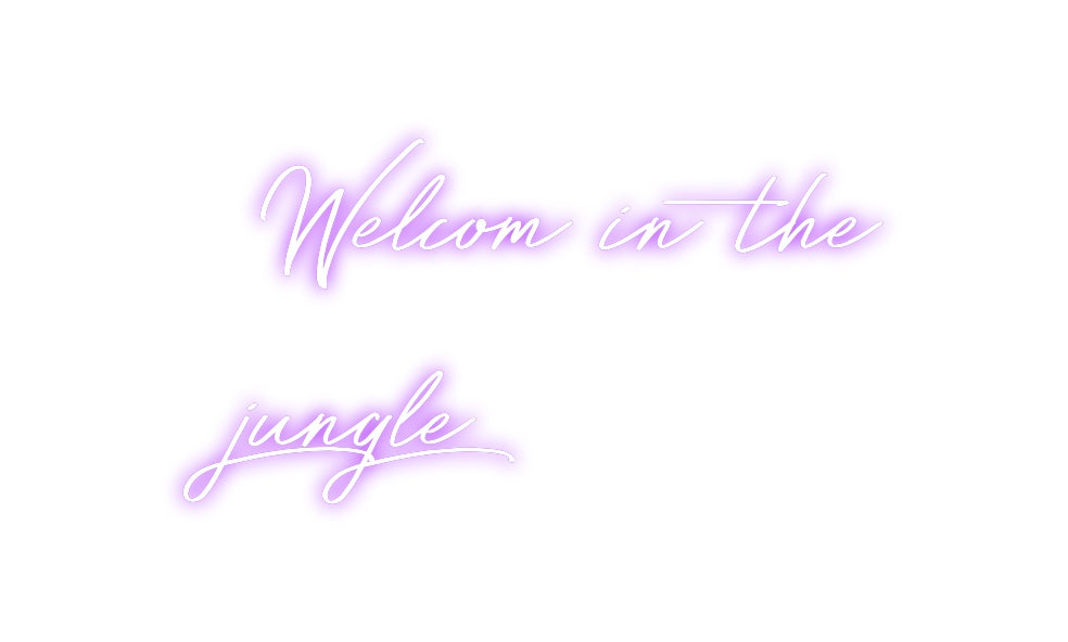 Néon personnalisé: Welcom in the...