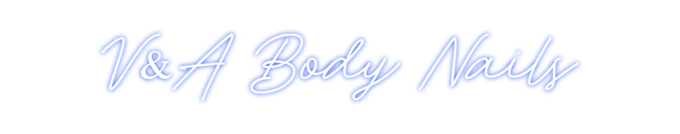 Néon personnalisé: V&A Body Nails