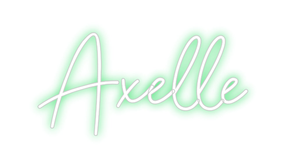 Néon personnalisé: Axelle