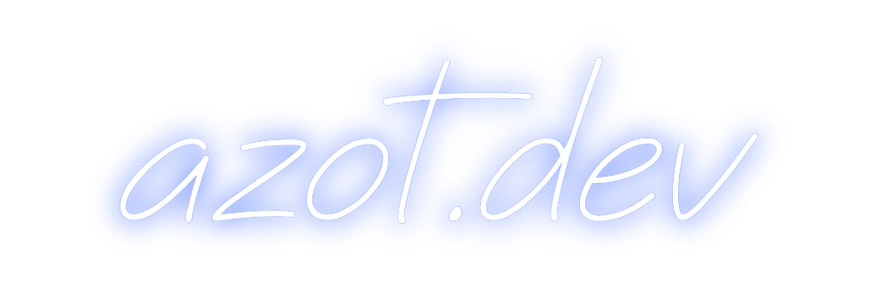 Néon personnalisé: azot.dev
