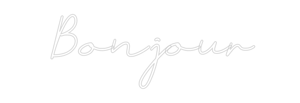 Néon personnalisé: Bonjour