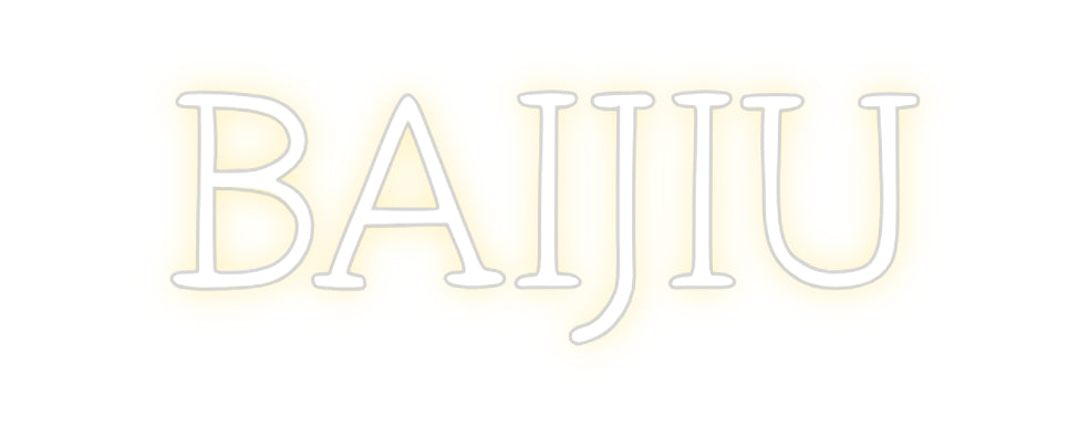 Néon personnalisé: BAIJIU