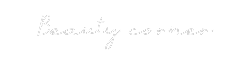 Néon personnalisé: Beauty corner