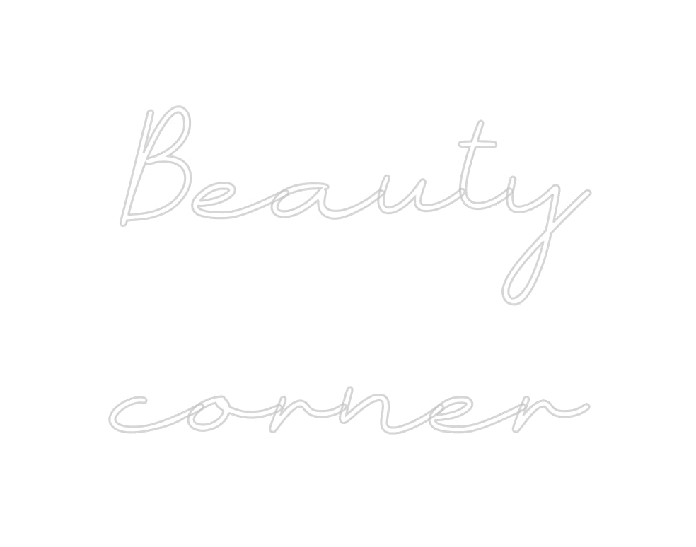 Néon personnalisé: Beauty
corner