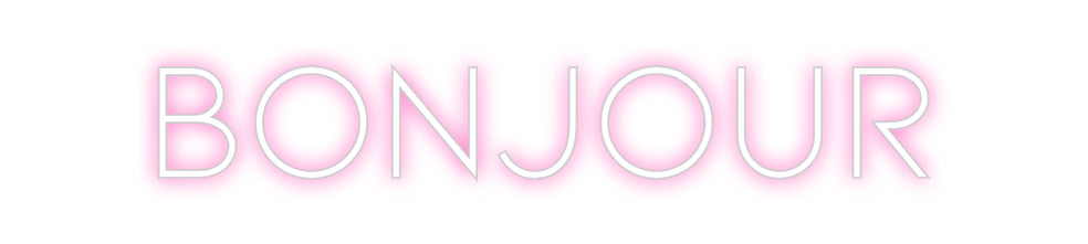 Néon personnalisé: Bonjour