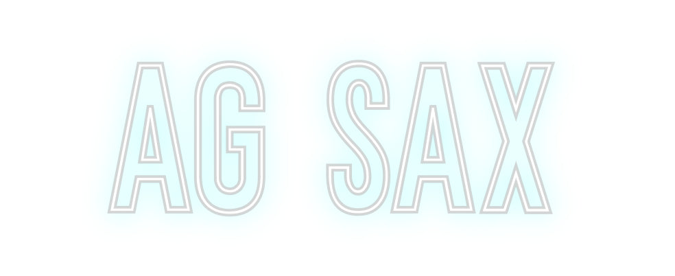Néon personnalisé: AG SAX
