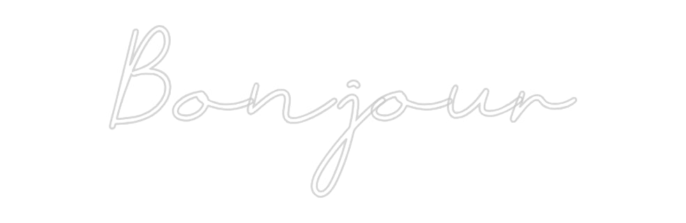 Néon personnalisé: Bonjour