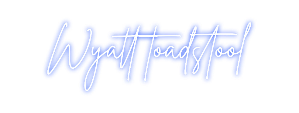 Néon personnalisé: Wyatt toadstool