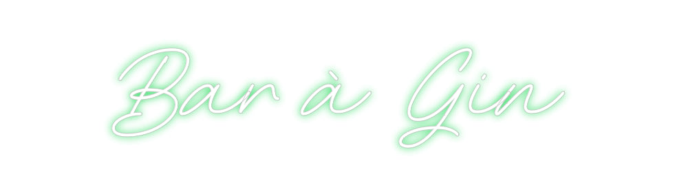 Néon personnalisé: Bar à Gin