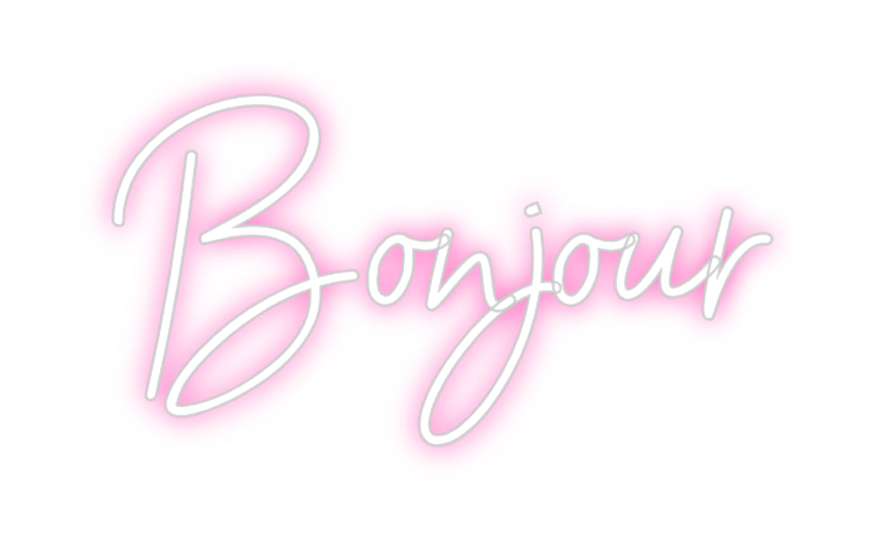 Néon personnalisé: Bonjour