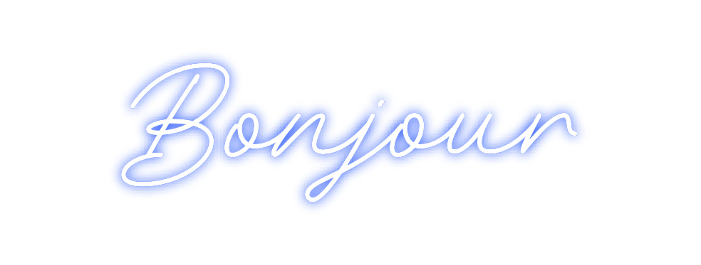 Néon personnalisé: Bonjour