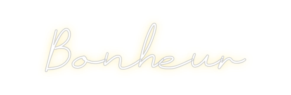 Néon personnalisé: Bonheur