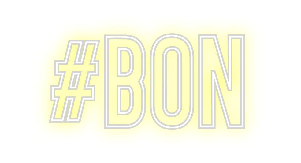Néon personnalisé: #BON