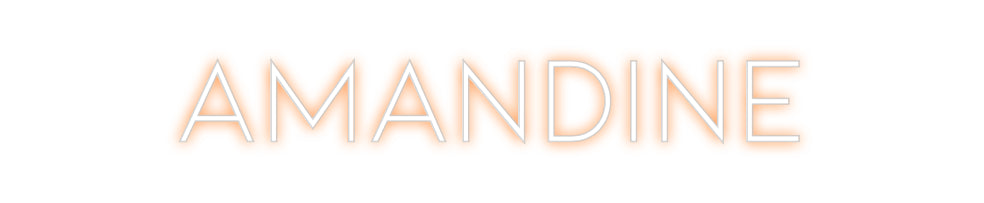 Néon personnalisé: AMANDINE
