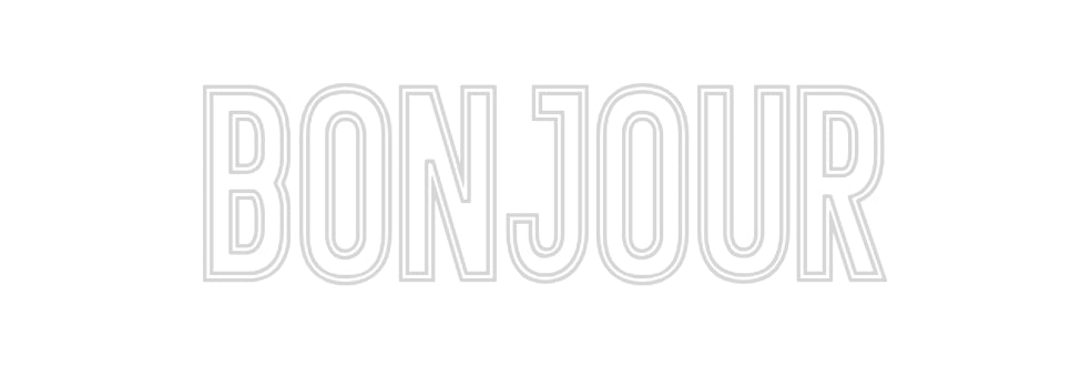 Néon personnalisé: Bonjour