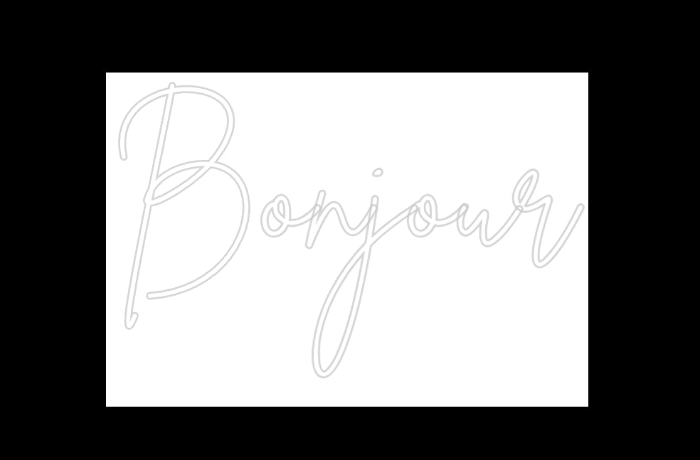 Néon personnalisé: Bonjour