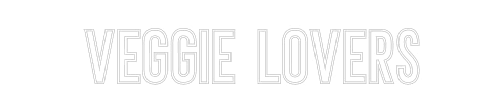 Néon personnalisé: veggie lovers