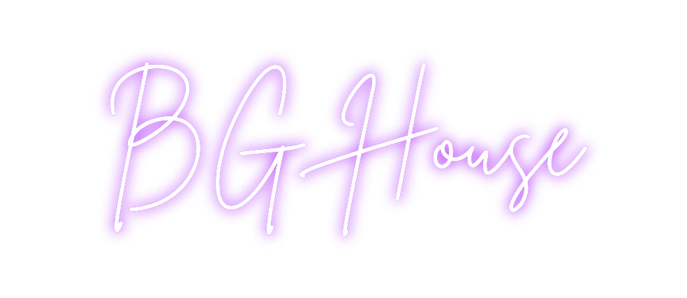 Néon personnalisé: BG House