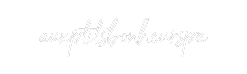 Néon personnalisé: auxptitsbonhe...