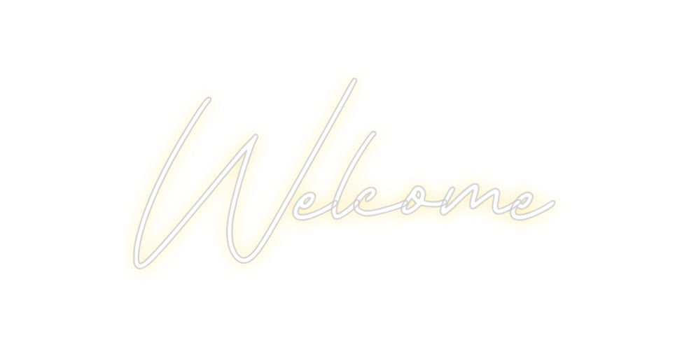 Néon personnalisé: Welcome
