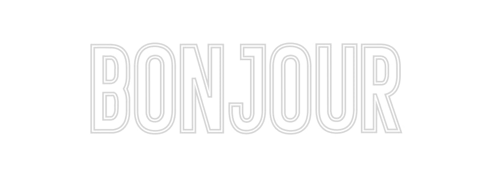 Néon personnalisé: Bonjour